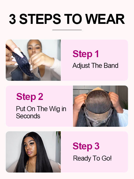 [Wear & Go] Pre-Everything Glueless 6x4.5/10x6 Lace Wig Bone Straight Human Hair Wigs