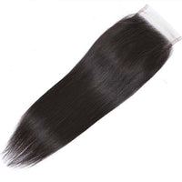 4x4 Lace Closure Straight / Wavy / Curly Human Hair Closures