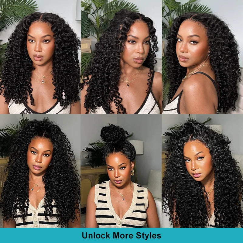 Burmese Curly Invisi Strap Pre-Cut Lace 360 Glueless Wig With Bleached Knots Snug Fit Wear Go Wig