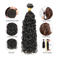Water Wave Single Bundle Deals Grade 10A Brazilian Virgin Human Hair Weaves