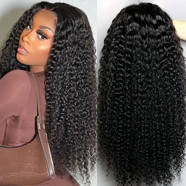 [Wear & Go] Glueless Wig Jerry Curly Hair 4x4/5x5/6x4.5 Lace Closure Wig 14A Virgin Hair