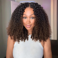 Burmese Curly Chestnut Brown Ombre Invisi Strap Snug Fit 360 Transparent Lace Frontal Bleached Knots Pre Cut Lace Wig Glueless Top Human Hair Wig